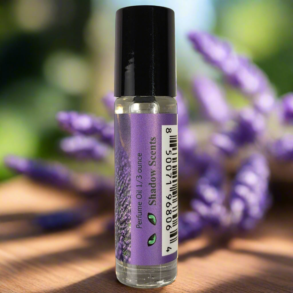 Shadow Scents Lavender Roll-On Perfume Body Oil – Soothing Floral & Herbal Fragrance Oil, Body Oil