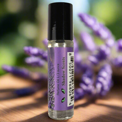 Shadow Scents Lavender Roll-On Perfume Body Oil – Soothing Floral & Herbal Fragrance Oil, Body Oil