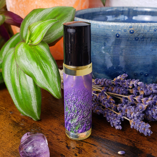 Shadow Scents Lavender Roll-On Perfume Body Oil – Soothing Floral & Herbal Fragrance Oil, Body Oil
