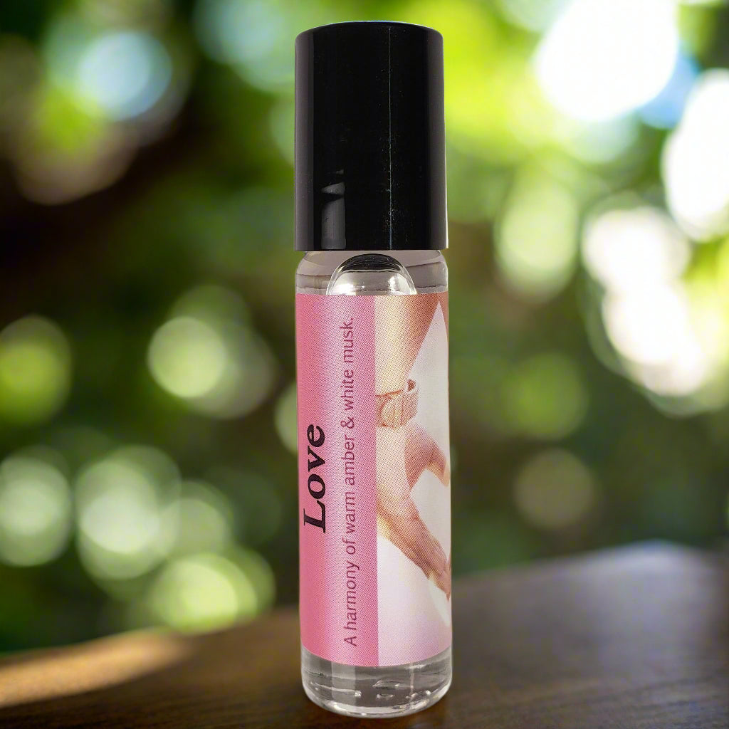 Shadow Scents Love Spell Roll-On Perfume Body Oil – Sweet Fruits, Citrus & White Musk Fragrance for Women