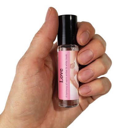 Shadow Scents Love Spell Roll-On Perfume Body Oil – Sweet Fruits, Citrus & White Musk Fragrance for Women