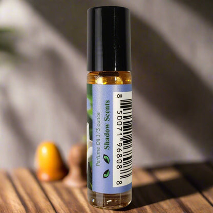 Shadow Scents Nag Champa Roll-On Perfume Body Oil – Sandalwood & Floral Fragrance, Warm Woody Scent