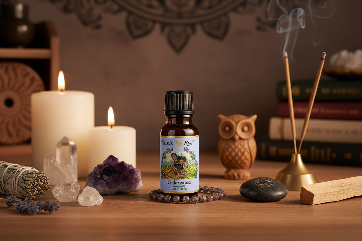 Sun's Eye 100% Essential Cedarwood Oil for Aromatherapy and Relaxation