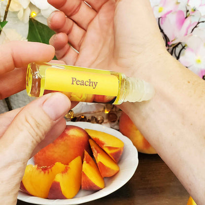 Shadow Scents Peachy Roll-On Perfume Body Oil – A Mouthwatering Juicy Peach Fragrance for Women