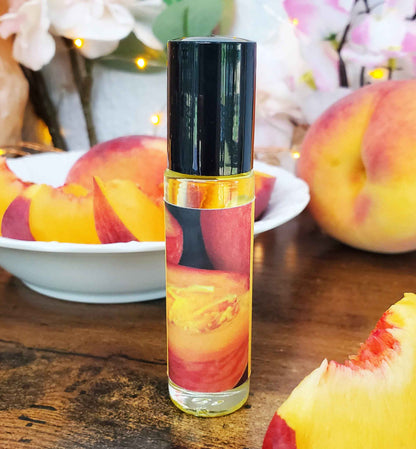 Shadow Scents Peachy Roll-On Perfume Body Oil – A Mouthwatering Juicy Peach Fragrance for Women