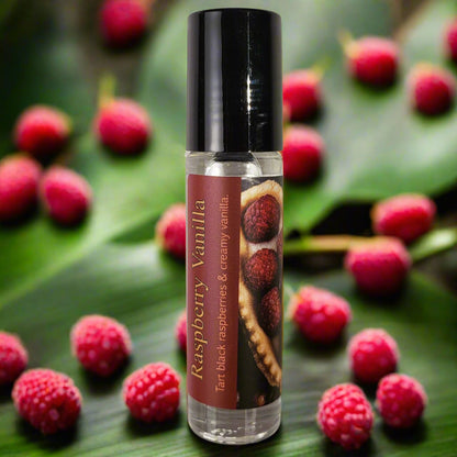 Shadow Scents Raspberry Vanilla Roll-On Perfume Body Oil – Raspberries and Sweet Vanilla Fragrance Oil