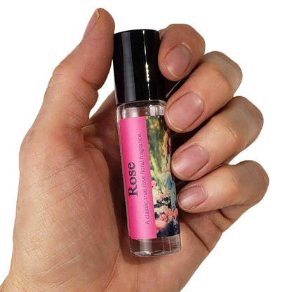 Shadow Scents Rose Roll-On Perfume Body Oil – Classic True Rose Floral Fragrance Oil