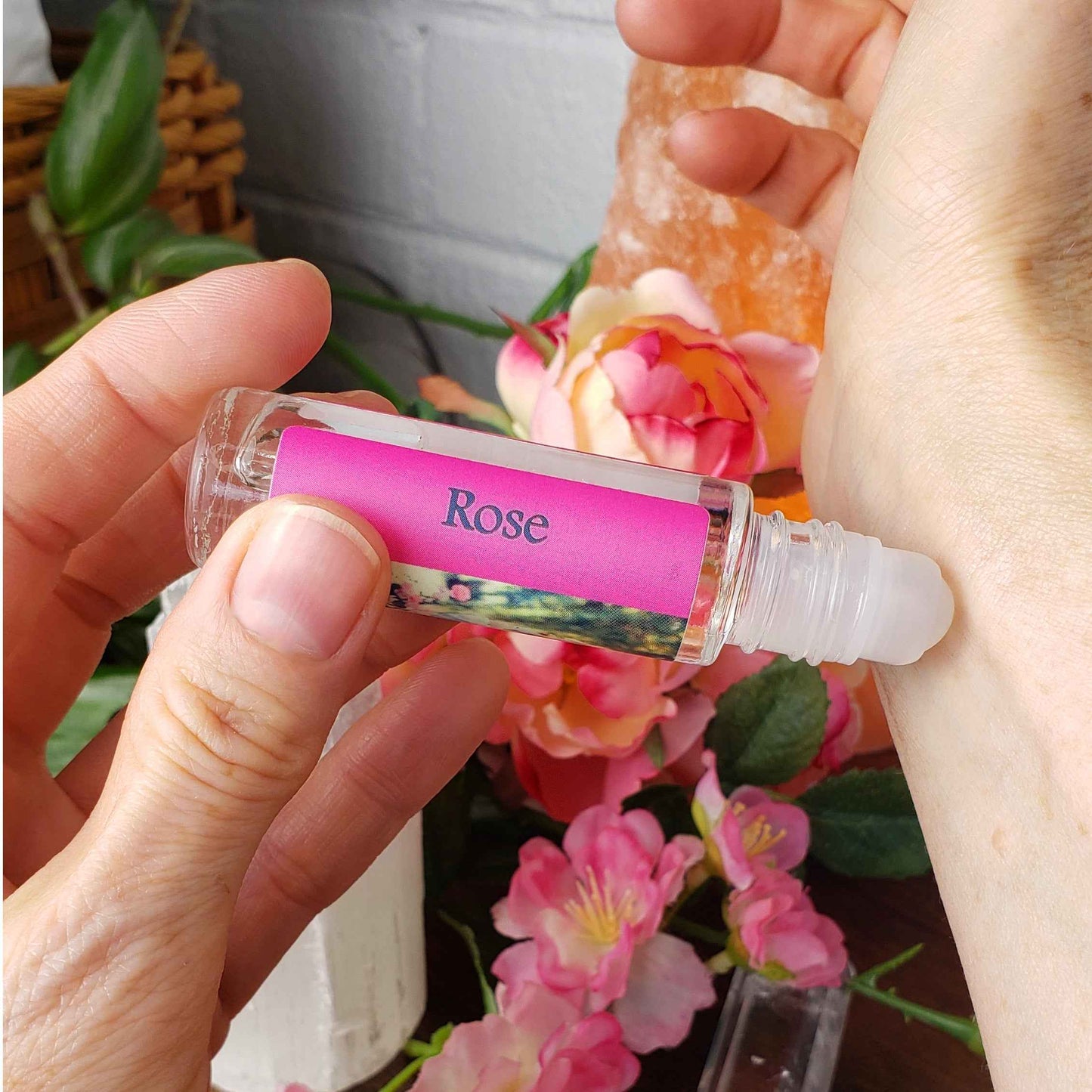 Shadow Scents Rose Roll-On Perfume Body Oil – Classic True Rose Floral Fragrance Oil