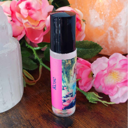 Shadow Scents Rose Roll-On Perfume Body Oil – Classic True Rose Floral Fragrance Oil