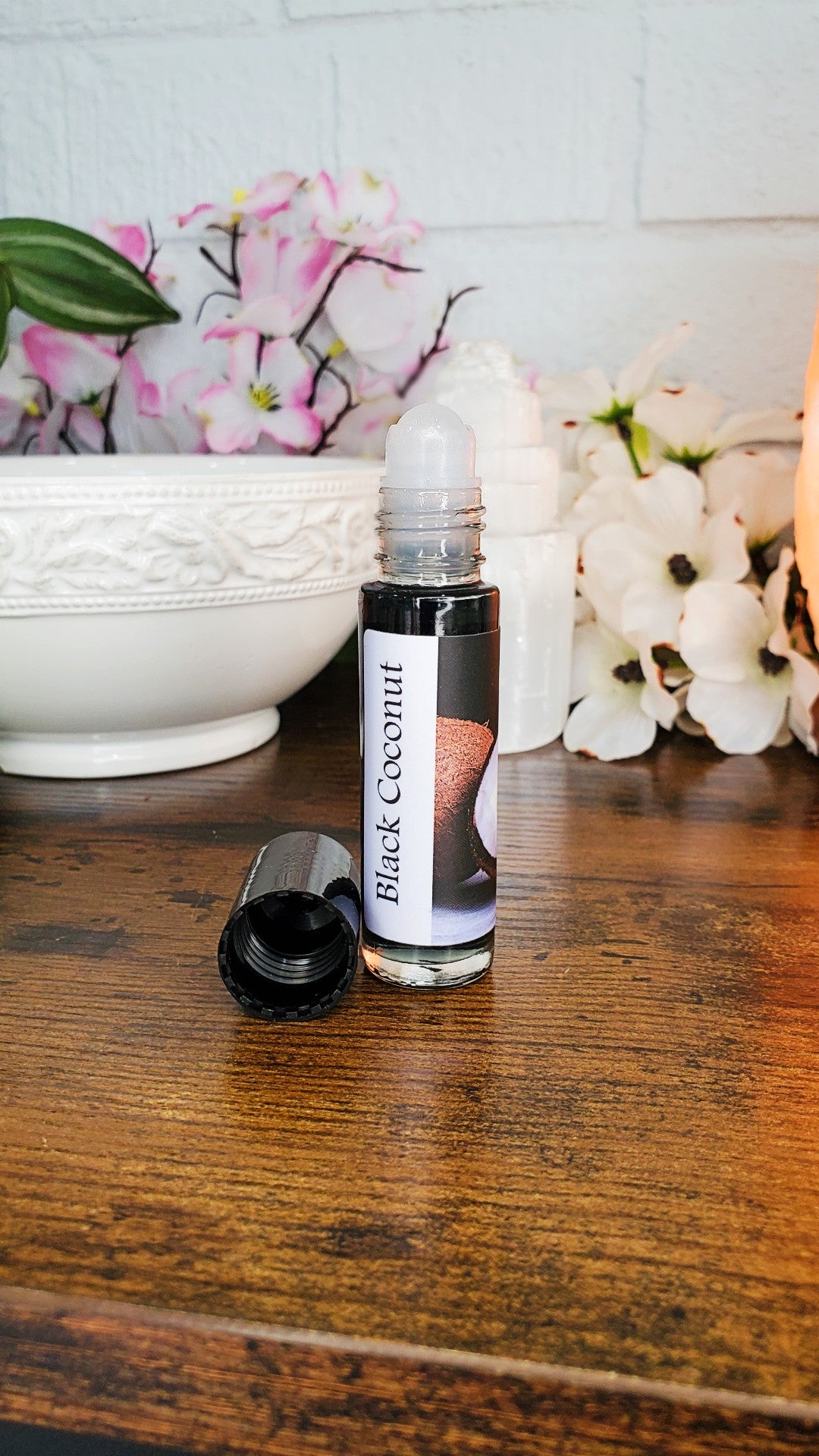 Shadow Scents Black Coconut Roll-On Perfume Body Oil - Rich Tropical Body Oil