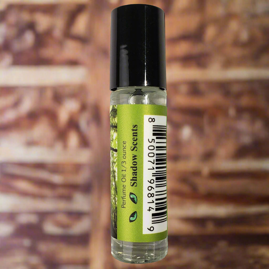 Shadow Scents Sandalwood Roll-On Perfume Body Oil – A Classic Soft & Warm Woodsy Fragrance, Unisex Body Oil