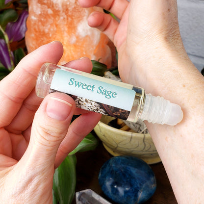 Shadow Scents Sweet Sage Roll-On Perfume Body Oil – Earthy, Spicy, and Warm Unisex Fragrance Oil