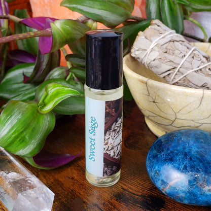 Shadow Scents Sweet Sage Roll-On Perfume Body Oil – Earthy, Spicy, and Warm Unisex Fragrance Oil