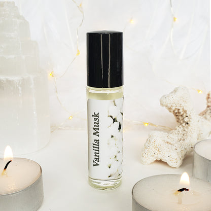 Shadow Scents Vanilla Musk Roll-On Perfume Body Oil – Sweet Vanilla & Warm White Musk Fragrance Oil
