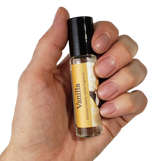 Shadow Scents Vanilla Roll-On Perfume Body Oil – Rich, Creamy Vanilla Fragrance Oil for Women