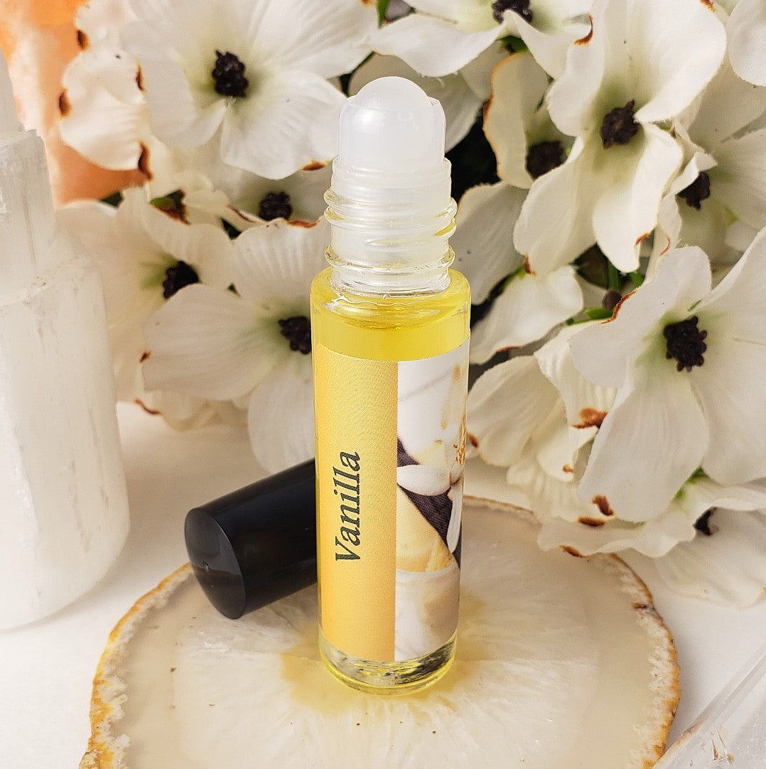 Shadow Scents Vanilla Roll-On Perfume Body Oil – Rich, Creamy Vanilla Fragrance Oil for Women