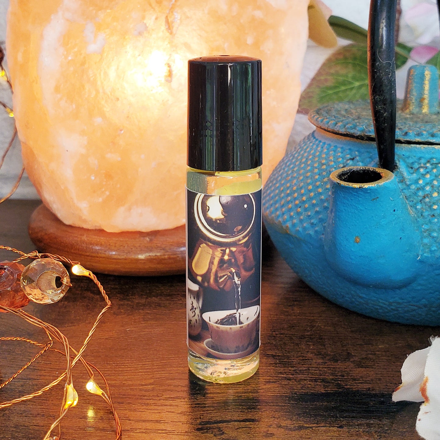 Shadow Scents White Tea & Ginger Roll-On Perfume Body Oil – Clean Tea Fragrance with Ginger & Spices, Unisex Perfume Oil