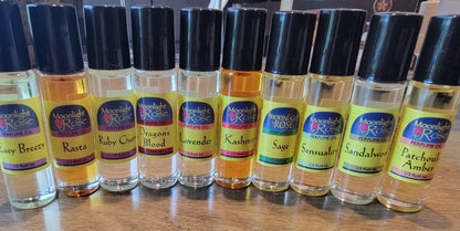 Wild Rose / Moonlight Rose Fine Body Oils - 50 Different Scents - 1/3 Fluid Oz - USA Made
