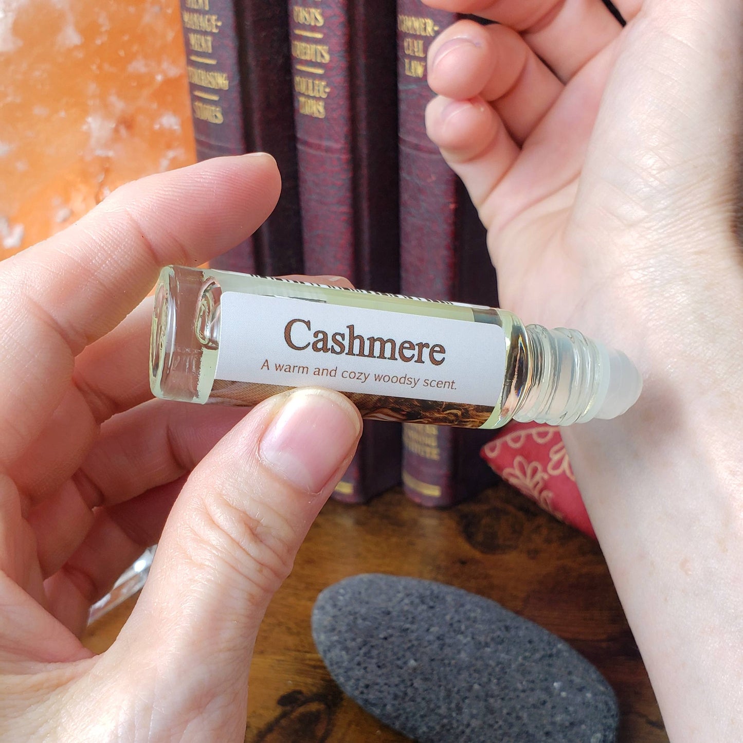 Shadow Scents Cashmere Roll-On Perfume Body Oil – A Luxurious, Warm, and Cozy Woodsy Fragrance