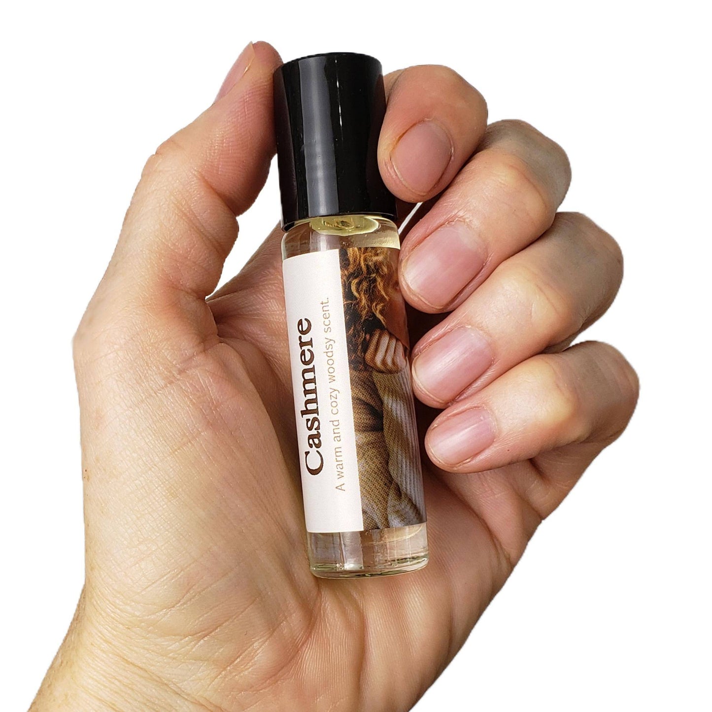 Shadow Scents Cashmere Roll-On Perfume Body Oil – A Luxurious, Warm, and Cozy Woodsy Fragrance
