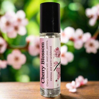Shadow Scents Cherry Blossom Roll-On Perfume Body Oil – Delicate Floral Scent, Spring Perfume Body Oil