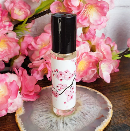 Shadow Scents Cherry Blossom Roll-On Perfume Body Oil – Delicate Floral Scent, Spring Perfume Body Oil