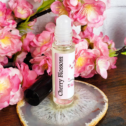 Shadow Scents Cherry Blossom Roll-On Perfume Body Oil – Delicate Floral Scent, Spring Perfume Body Oil