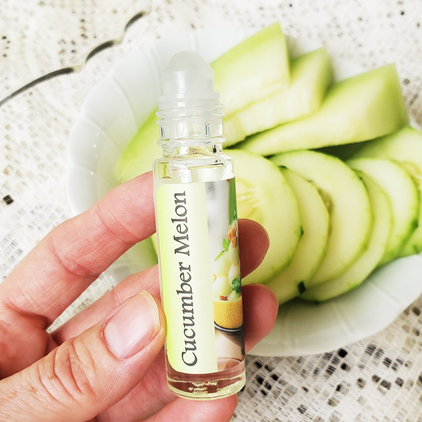 Shadow Scents Cucumber Melon Roll-On Perfume Body Oil – Honeydew Melon Perfume With Juicy Cucumber