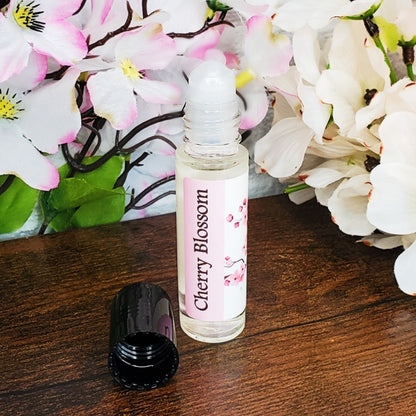 Shadow Scents Cherry Blossom Roll-On Perfume Body Oil – Delicate Floral Scent, Spring Perfume Body Oil