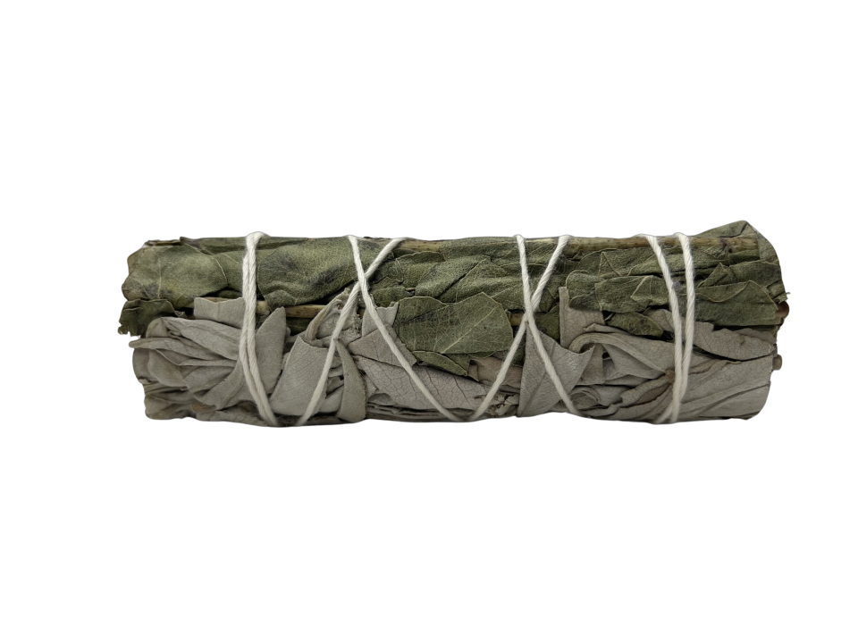 White Sage & Eucalyptus Smudge Stick – 4"
