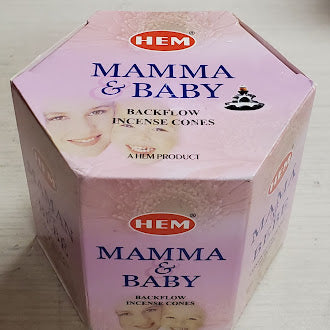 Hem Mamma & Baby Back Flow Incense Cones