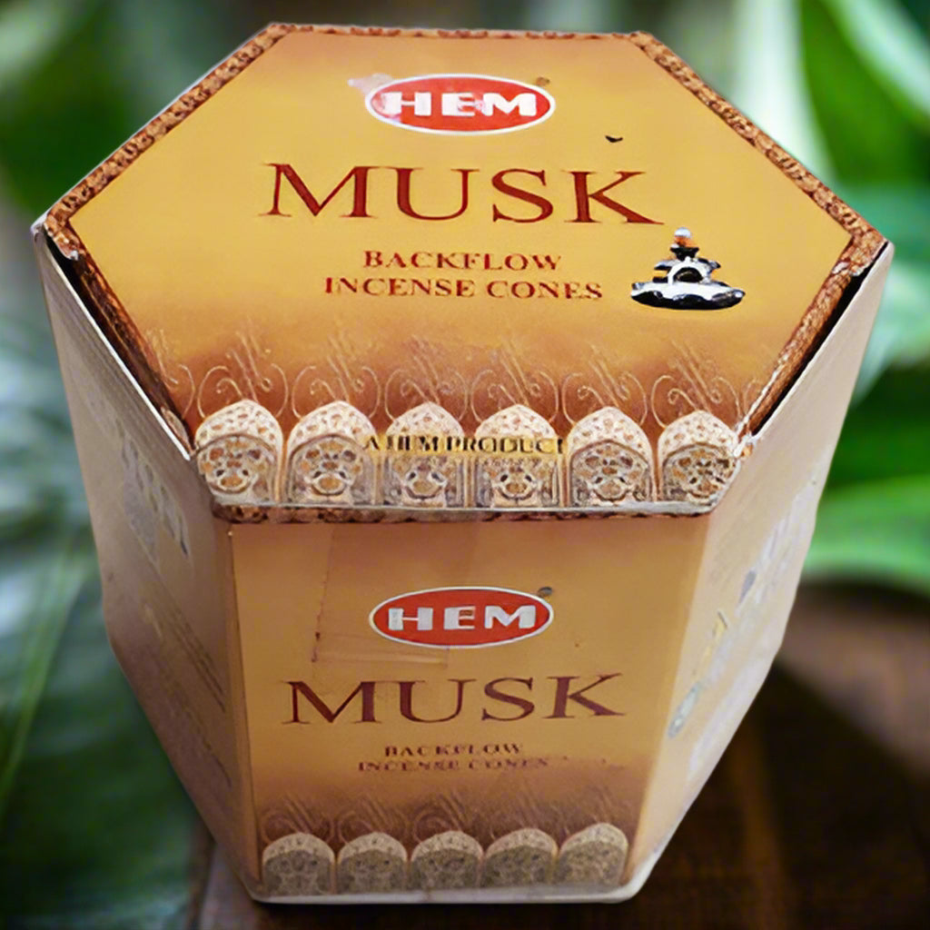 Hem Musk Backflow Incense Cones