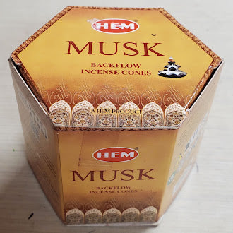 Hem Musk Backflow Incense Cones