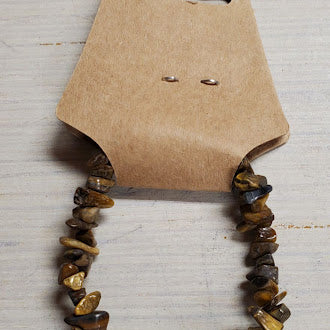 Tigers Eye Chip Gemstone Bracelet