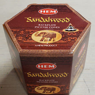 Hem Sandalwood Back Flow Incense Cones