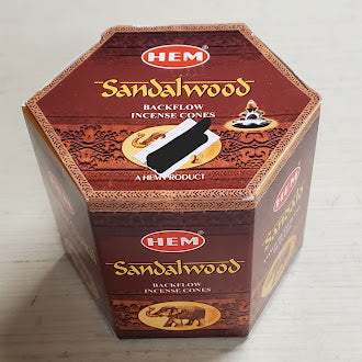 Hem Sandalwood Back Flow Incense Cones