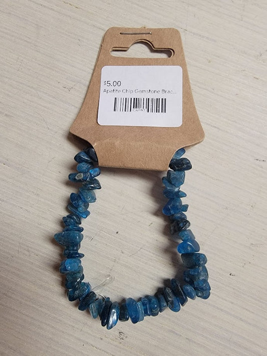 Apatite Chip Gemstone Bracelet