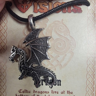 Celtic Visions Dragon Carded Pendant