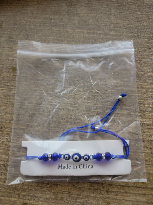Adjustable Evil Eye Bracelet