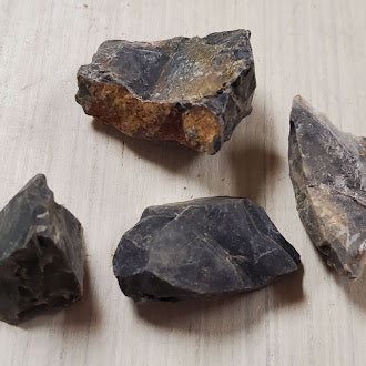 Rough Black Onyx Stones