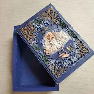 Wizard Tarot Card Box - Enchanting Storage for Your Tarot Deck