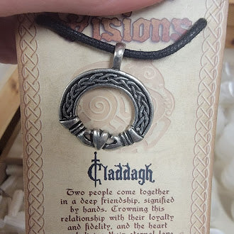 Celtic Visions Claddagh Carded Pendant
