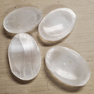 Selenite Worry Stone