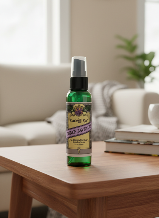 Sun's Eye French Lavender Mist for Relaxation and Aromatherapy - Divine Intentions