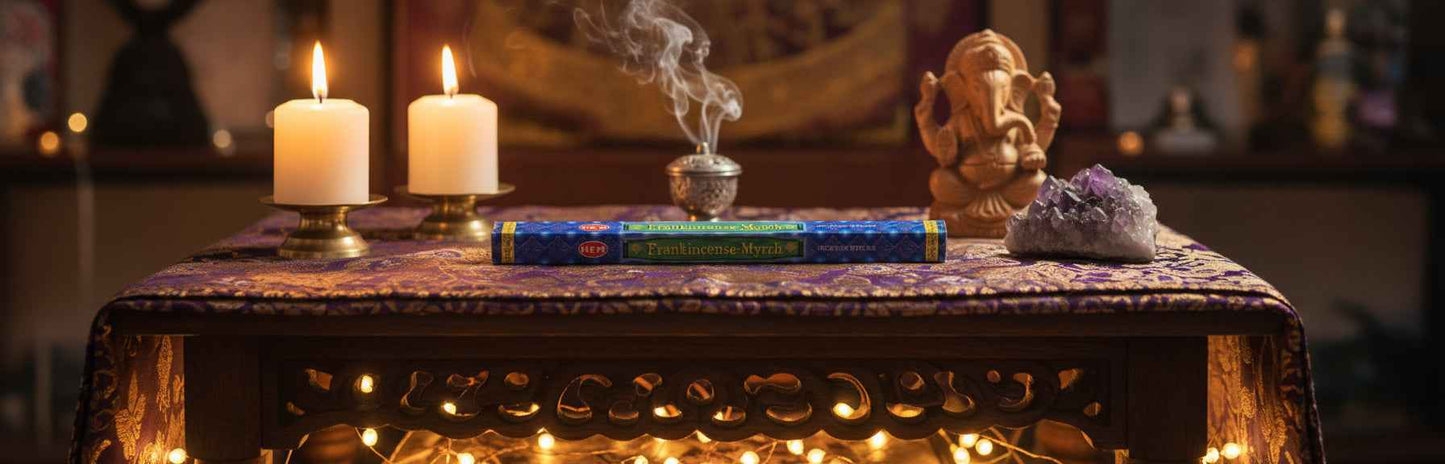 Hem Hexagon Frankincense-Myrrh Incense Sticks