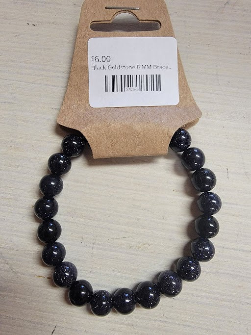 Black Goldstone 8 MM Bracelet