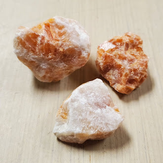 Rough Orange Calcite Stones
