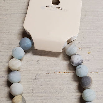 Mixed Color Matte Amazonite 8 MM Bracelet