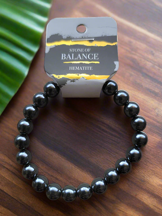 Hematite 8 MM Stretch Bracelet