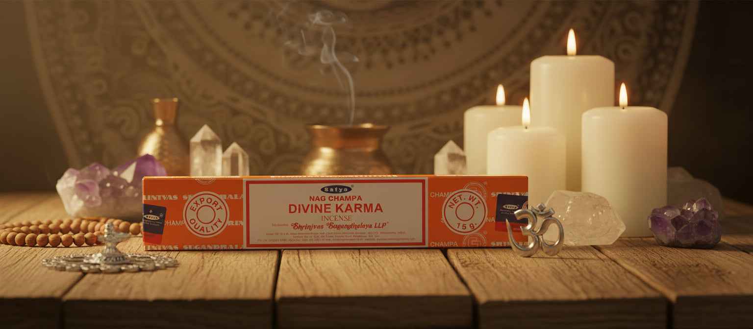 Satya Divine Karma Incense Sticks for Serenity and Balance